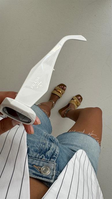 Beyaz Kemik Çerçeveli Gözlük(Pr17ws)