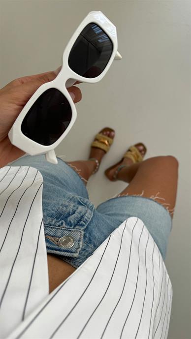 Beyaz Kemik Çerçeveli Gözlük(Pr17ws)