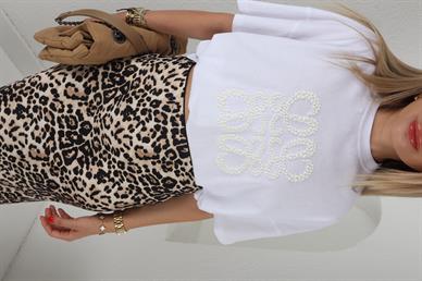 Bisiklet Beyaz Önü Baskılı Tshirt