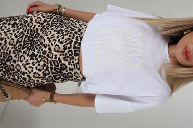 Bisiklet Beyaz Önü Baskılı Tshirt