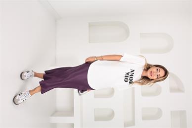 Bisiklet Yaka Yazı Baskılı Vatkalı Tshirt