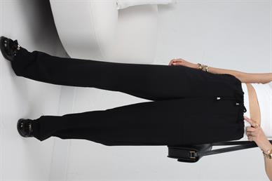 Bokser Detay Siyah  Palazzo Pantolon