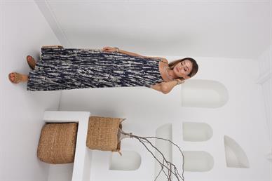 Boncuk Askılı Salaş Elbise