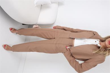 Camel  Denim Gabardin Takım
