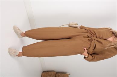 Camel Gömlekli Şalvar Kesim Pantolon Takım