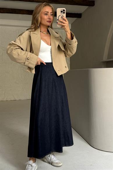 Camel Kısa Trençkot