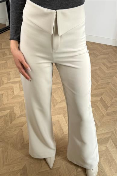 Çift Kemer Taş Pantolon