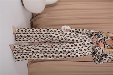 Desenli Saten Takım