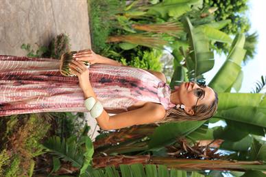 Düğme Detay Kraşlı Pembe Saten Elbise