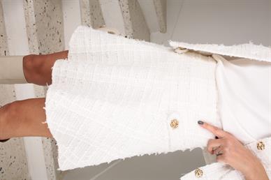 Ekru Şort Etekli Tüvit Takım