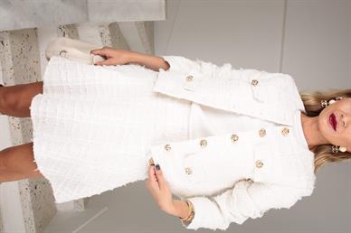 Ekru Şort Etekli Tüvit Takım