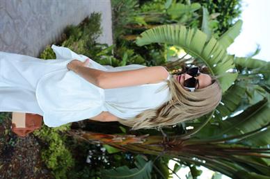 Ekru Yeleği Yırtmaçlı Keten Takım