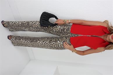 Fermuar Detay Kırmızı Yelek