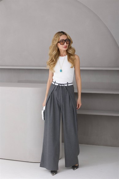 Fitilli Beyaz Triko Atlet