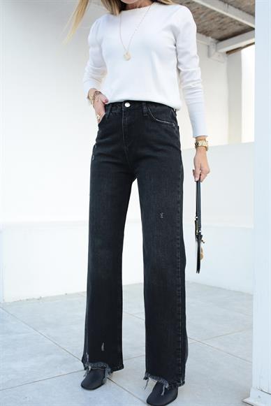Füme Tırnaklı Bootcut Jean (1933-1)