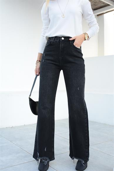 Füme Tırnaklı Bootcut Jean (1933-1)