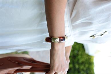 Gold Boncuklu Lastikli Bilezik