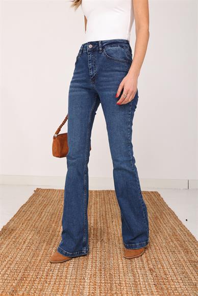 Gölgeli İspanyol Paça Likralı Jean(867-01)