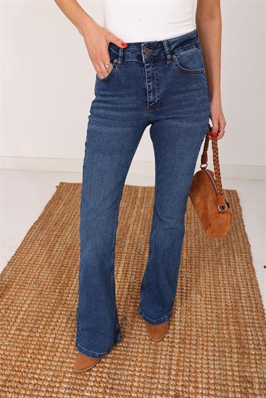 Gölgeli İspanyol Paça Likralı Jean(867-01)