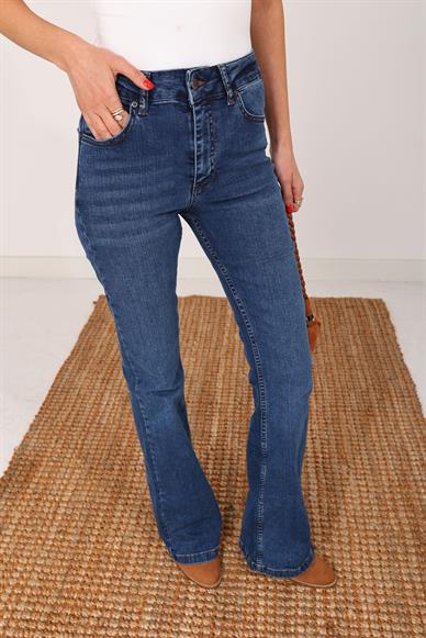 Gölgeli İspanyol Paça Likralı Jean(867-01)