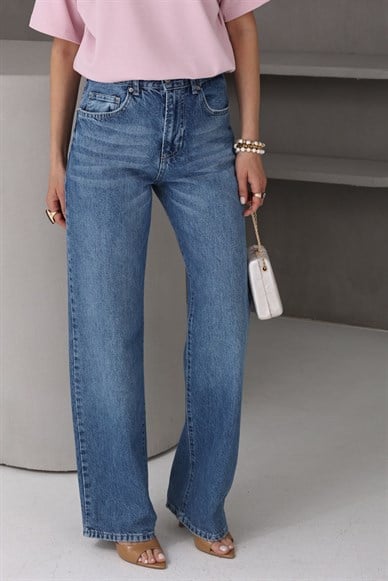 Gölgeli Mavi Straightfit Jean(2880-2s6)