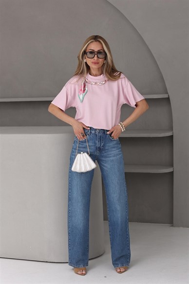 Gölgeli Mavi Straightfit Jean(2880-2s6)
