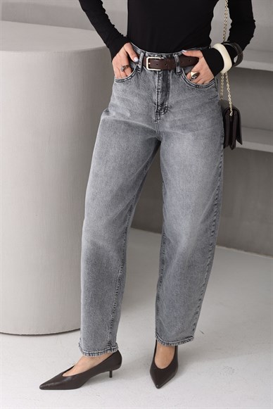 Gri Balon Kesim JEan (4830)