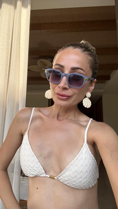 Gri Çerçeve Kemik Gözlük(Ae 5808)