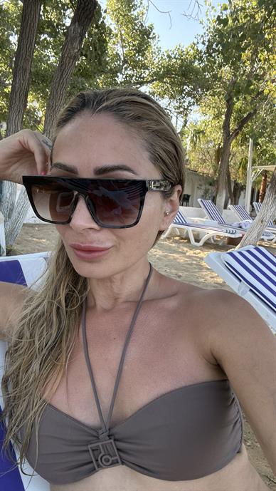 Gri Leopar Kemik Çerçeveli Gözlük(Ae 2053 )