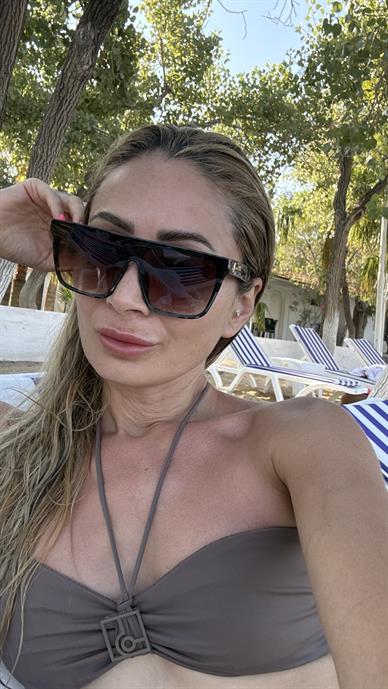 Gri Leopar Kemik Çerçeveli Gözlük(Ae 2053 )