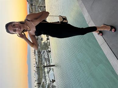 Güllü Straplez Siyah Triko Elbise