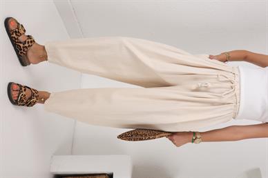 Halat Kemerli Gabardin Pantolon