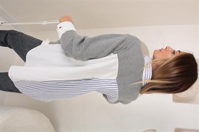 Hırka Detay Çizgili Gömlek