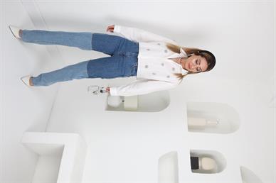 İki Renkli Denim Pantolon