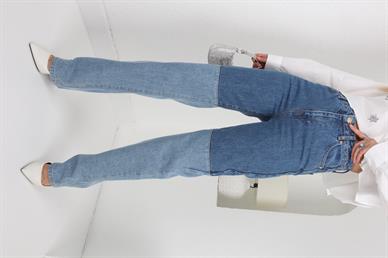 İki Renkli Denim Pantolon