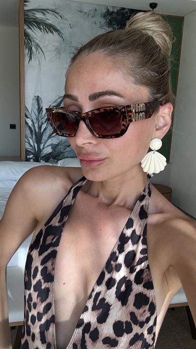 Kahve Leopar Desen Kemik Gözlük(Smu09ws)