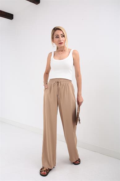 Kalın Biyeli Askılı Ekru Fitilli Atlet