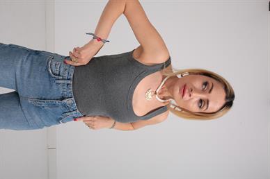 Kalın Biyeli Askılı Füme Fitilli Atlet