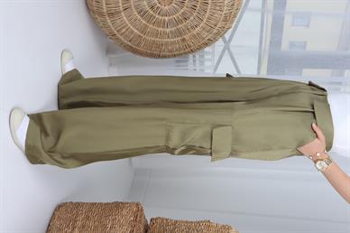 Kargo Cep Haki Saten Pantolon