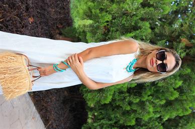 Kolsuz Boydan Astarlı Fisto Uzun Elbise