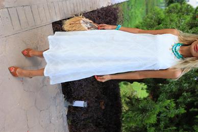 Kolsuz Boydan Astarlı Fisto Uzun Elbise