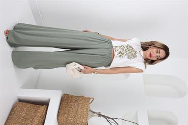 Kolsuz Vatkalı Pul İşli Tshirt