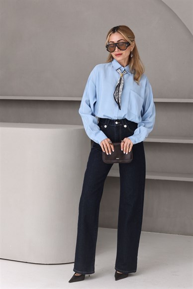 Koyu Mavi Straight Fit Jean(4541-50)