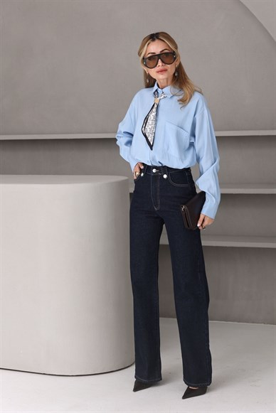 Koyu Mavi Straight Fit Jean(4541-50)