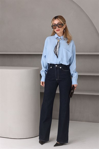 Koyu Mavi Straight Fit Jean(4541-50)