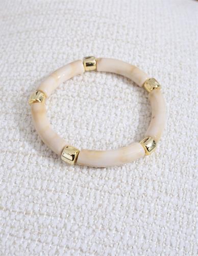 Krem Mermer Desen Bileklik