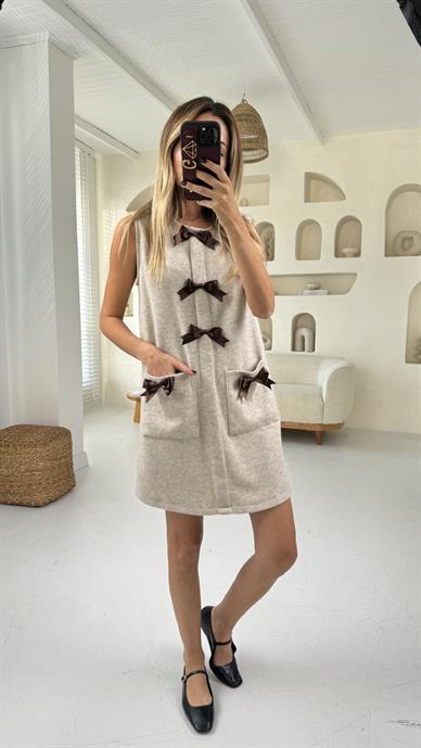 Kurdela Detay Cepli Elbise