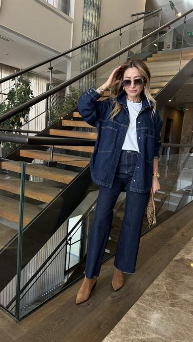 Lacivert Bootcut Jean(1970)
