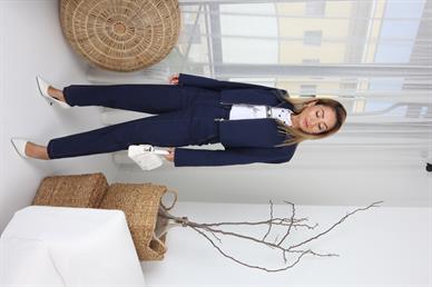Lacivert  Denim Gabardin Takım