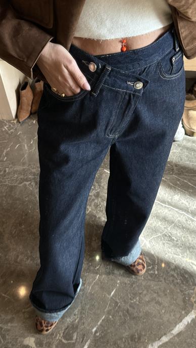 Lacivert Wide Leg Jean (013)